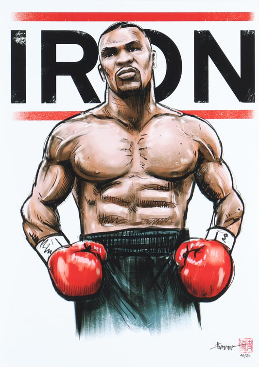 Thang Nguyen Signed LE "Mike Tyson" 8x12 Print (PA) Limited Edition #/ 50