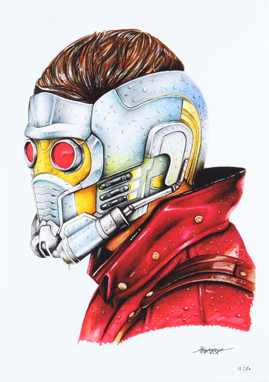 Thang Nguyen Signed LE "Star-Lord" 8x12 Print (PA)