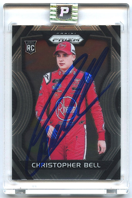 Christopher Bell Signed 2018 Panini Prizm #39 RC (PA Encapsulated) - Hand-Signed Rookie Card