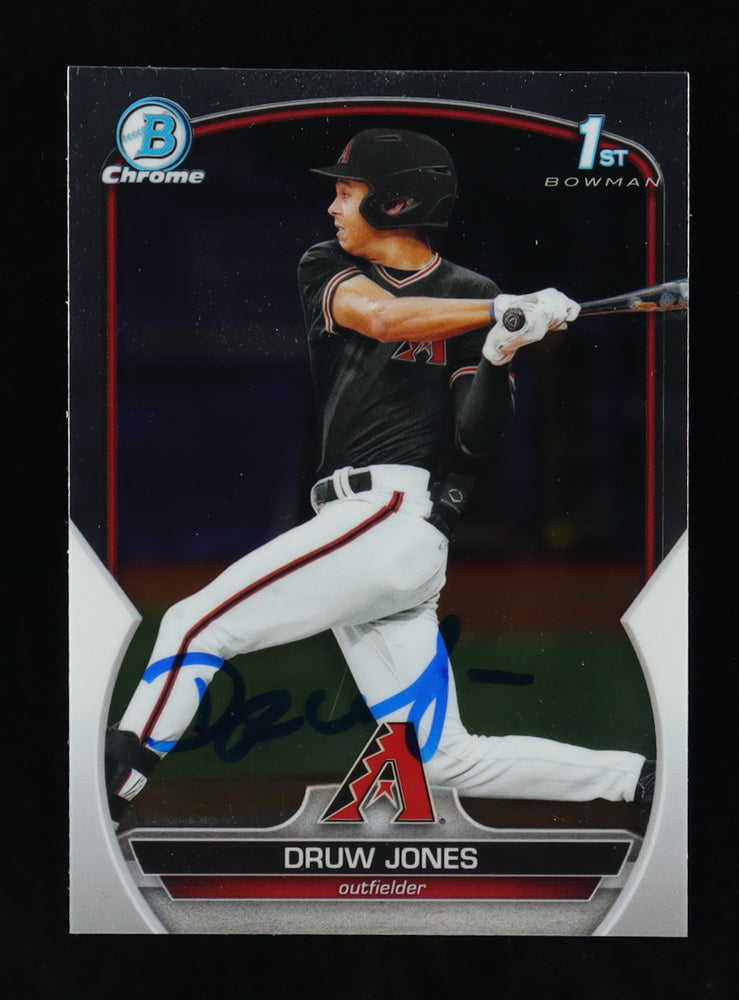 Druw Jones Signed 2023 Bowman Chrome Prospects #BCP25 (JSA) Rookie Card