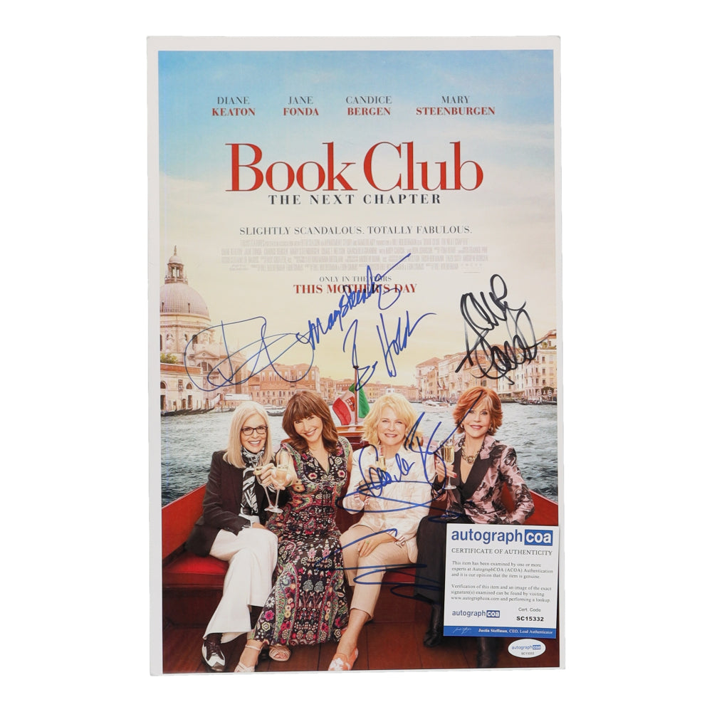 "Book Club: The Next Chapter" 11x17 Photo Signed by (6) with Diane Keaton, Jane Fonda, Candice Bergen (ACOA)