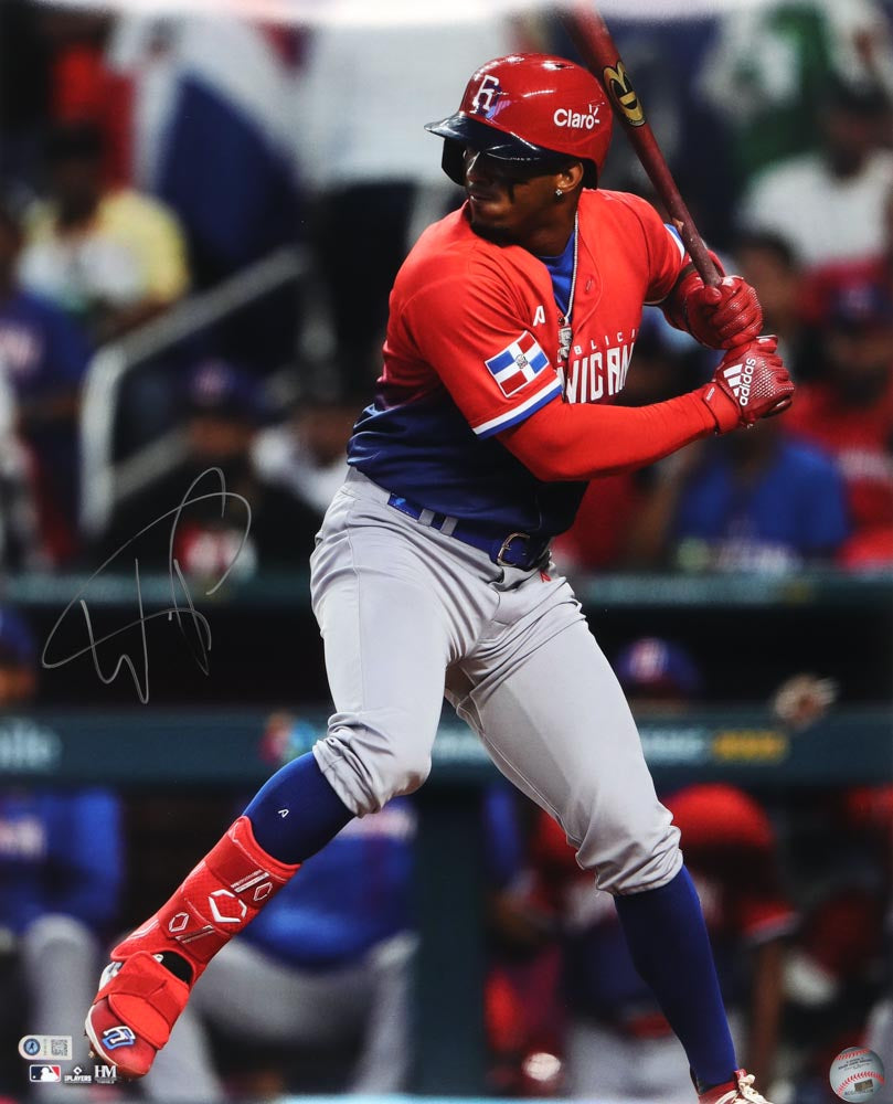 Wander Franco Signed Team Dominican Republic 16x20 Photo (Franco)