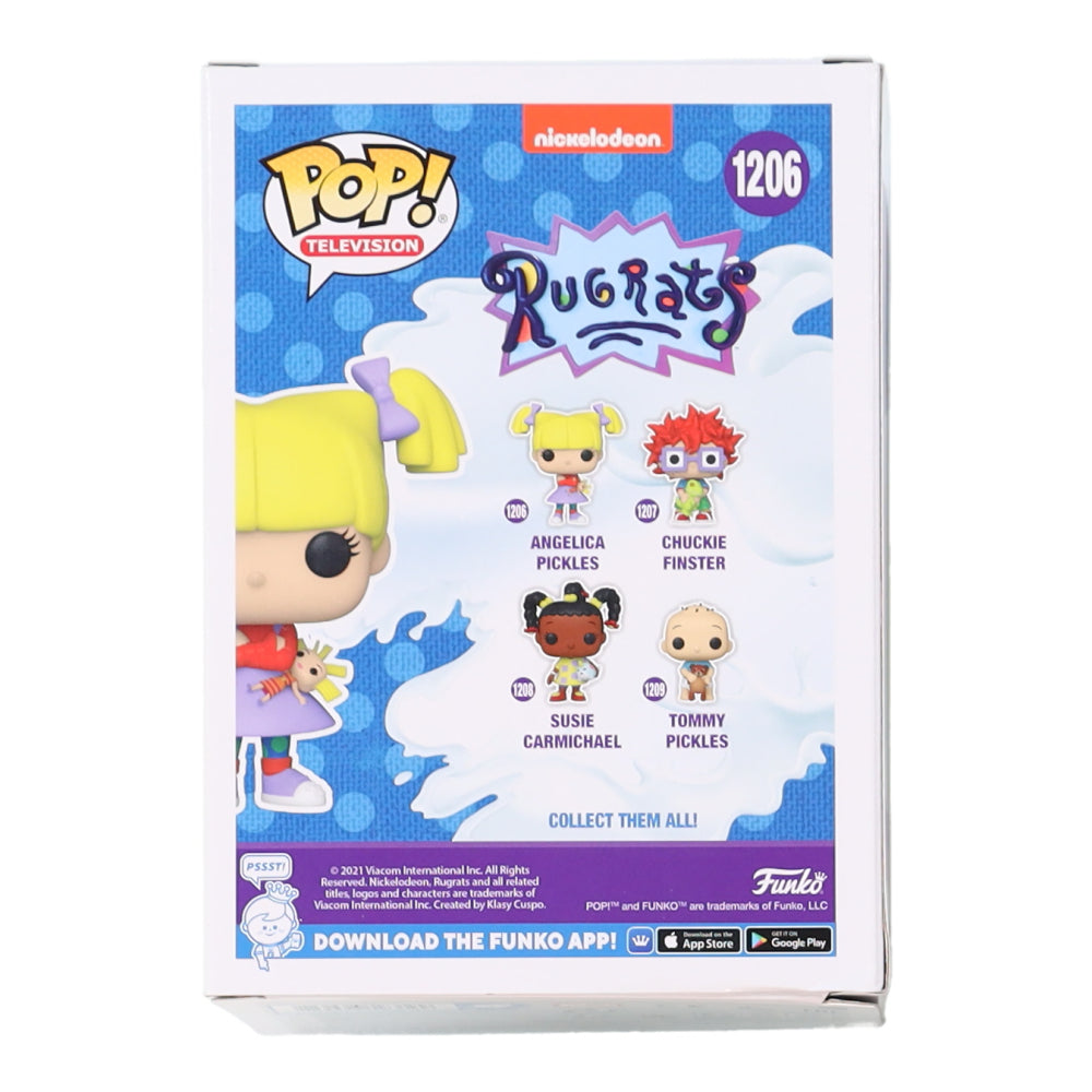 Cheryl Chase Signed "Rugrats #1206 Angelica Pickles Funko Pop! Vinyl Figure Inscribed "Santa Claus is a Fake" (OC Celebrity Marketing)