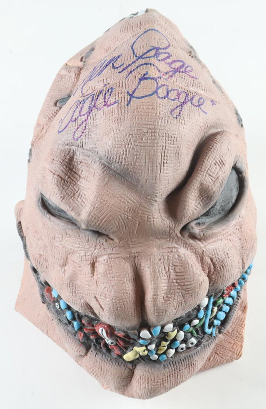 Ken Page Signed (Beckett) "The Nightmare Before Christmas" Oogie Boogie Mask Inscribed "'Oogie Boogie'"