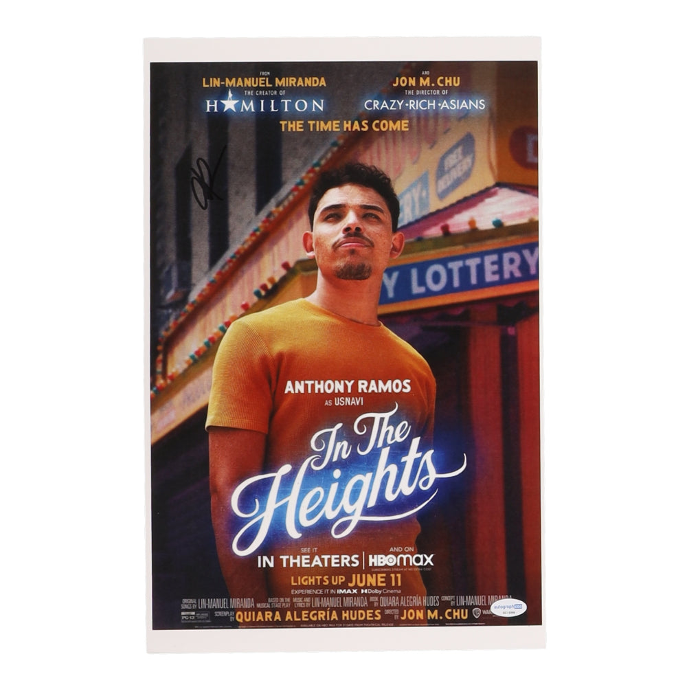 Anthony Ramos Signed "In The Heights" 11x17 Photo (ACOA) - Usnavi