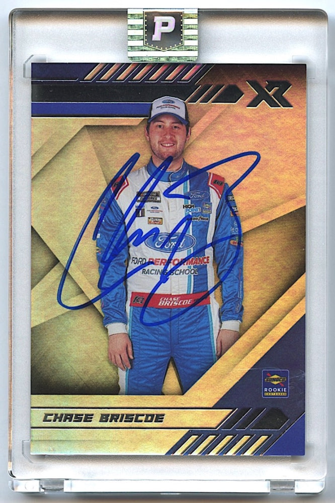 Chase Briscoe Signed 2021 Panini Chronicles XR #9 RC (PA Encapsulated) - Hand-Signed Rookie Card