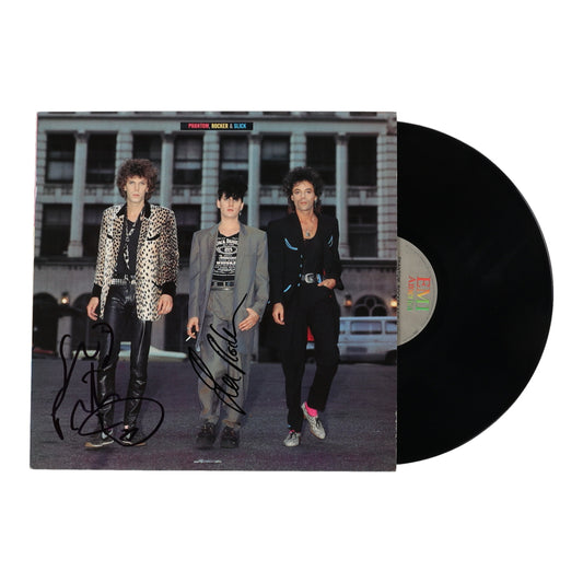 Slim Jim Phantom & Lee Rocker Signed (JSA) Phantom, Rocker & Slick Vinyl Record Album - Stray Cats