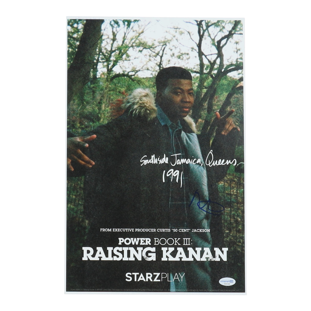 Mekai Curtis Signed "Power Book III: Raising Kanan" 11x17 Photo (AutographCOA) - Kanan Stark