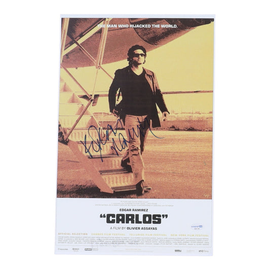 Edgar Ramirez Signed "Carlos" 11x17 Photo (AutographCOA) - Ilich Ramirez Sanchez