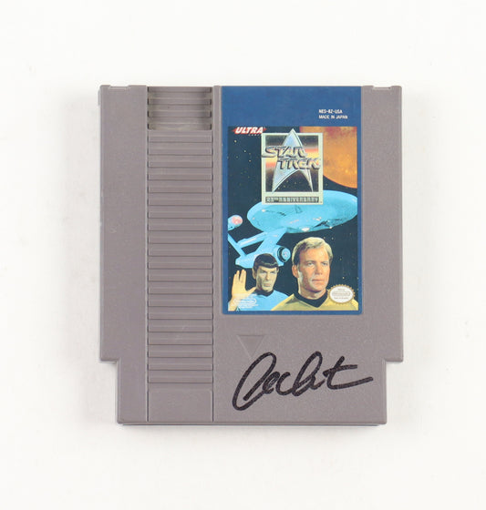 William Shatner Signed (JSA) 1992 "Star Trek: 25th Anniversary" Nintendo Game Cartridge with Original Vintage Sleeve