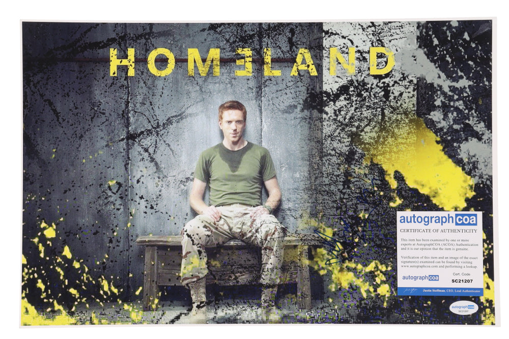 Damien Lewis Signed "Homeland" 11x17 Photo (AutographCOA)