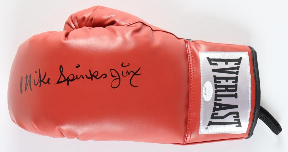 Michael 'Jinx' Spinks Signed (JSA) Everlast Boxing Glove - JSA Witnessed