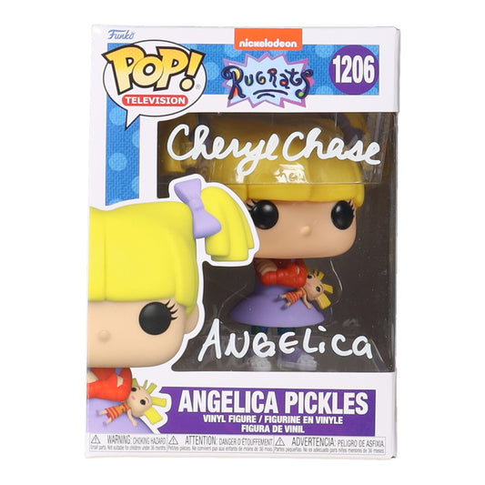 Cheryl Chase Signed (PSA) "Rugrats #1206 Angelica Pickles Funko Pop! Vinyl Figure Inscribed "Angelica"