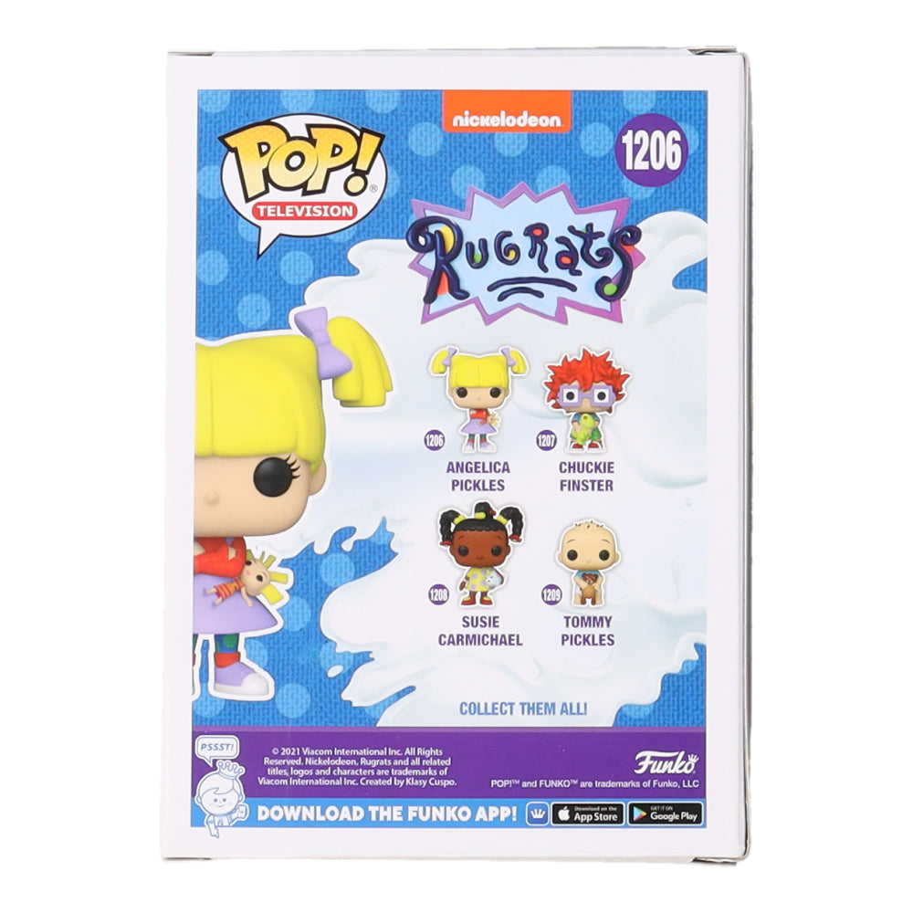 Cheryl Chase Signed (PSA) "Rugrats #1206 Angelica Pickles Funko Pop! Vinyl Figure Inscribed "Angelica"