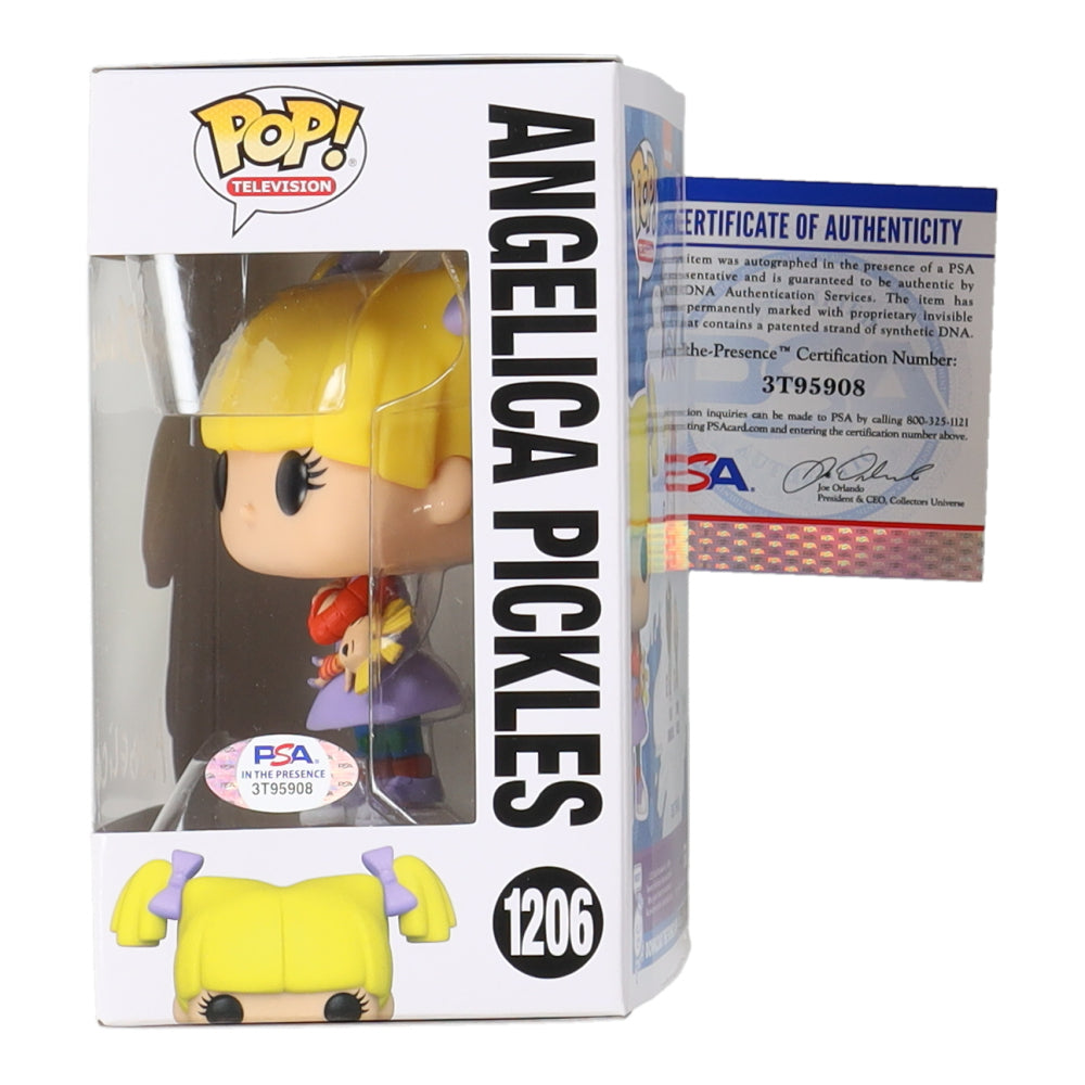 Cheryl Chase Signed (PSA) "Rugrats #1206 Angelica Pickles Funko Pop! Vinyl Figure Inscribed "Angelica"