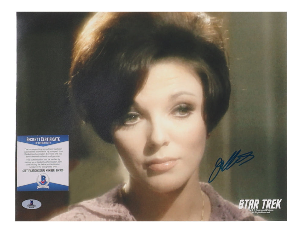 Joan Collins Signed "Star Trek" 11x14 Photo (Beckett)