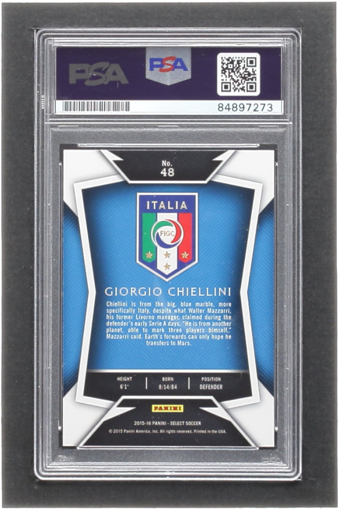 Giorgio Chiellini Signed 2015-16 Select #48 (PSA)