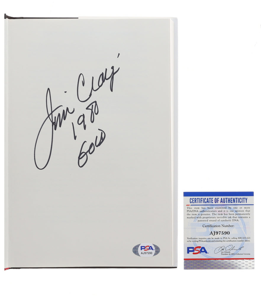 Jim Craig Signed "Gold Medal Strategies" Hardcover Book Inscribed "1980 Gold" (PSA)
