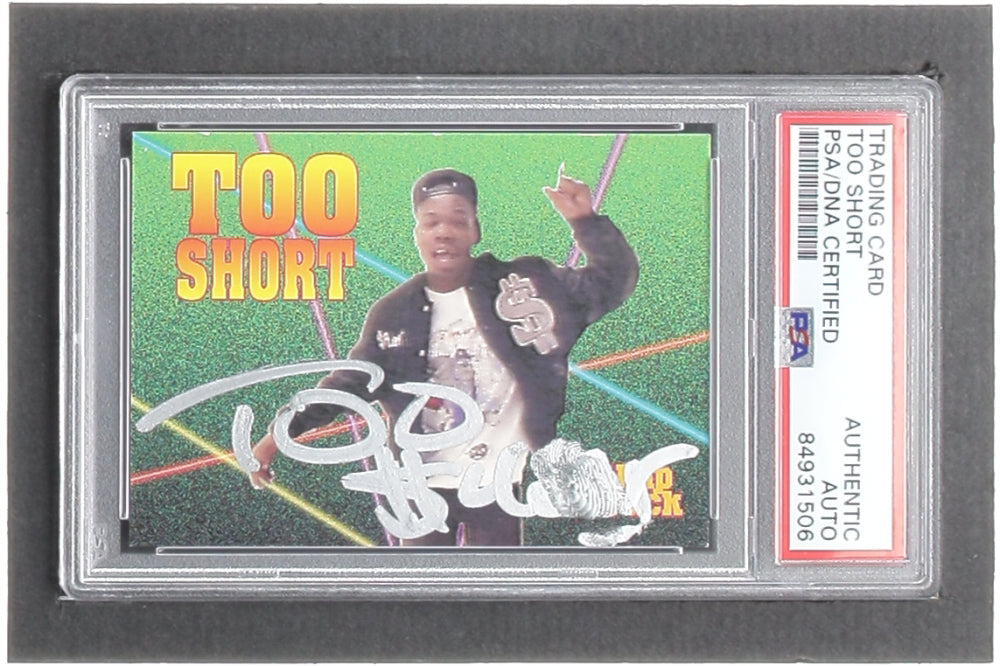 Too Short Signed 1991 Premier Rap Pack #119 (PSA)