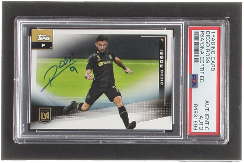 Diego Rossi Signed 2021 Topps MLS #38 (PSA)