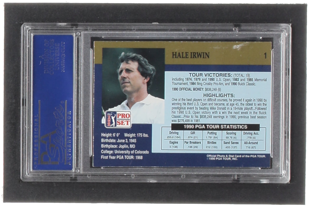 Hale Irwin Signed 1990 Pro Set #1 (PSA)