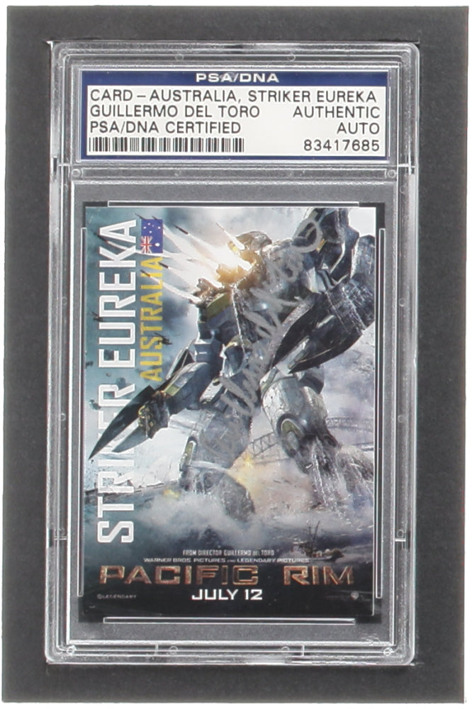 Guillermo Del Toro Signed Striker Eureka 2013 Pacific Rim Promos #5 (PSA)