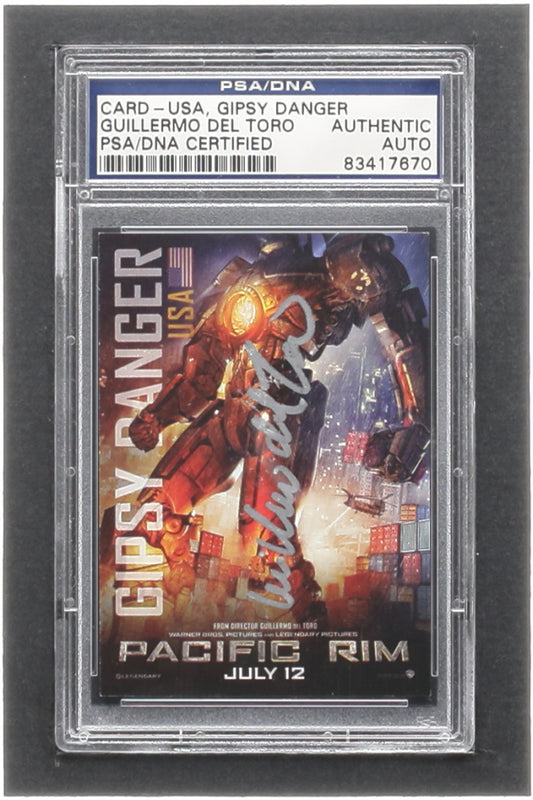 Guillermo Del Toro Signed Gipsy Ranger 2013 Pacific Rim Promos #4 (PSA)