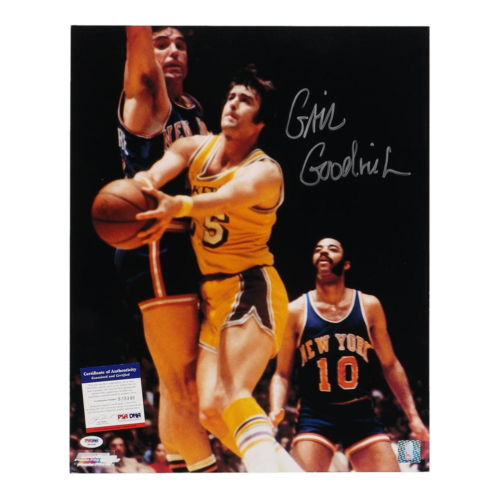 Gail Goodrich Signed Lakers 16x20 Photo (PSA)