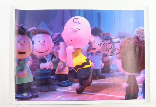 Brad Kesten Signed (Beckett) "Charlie Brown" 24x36 Banner Inscribed "Charlie Brown" & "It's Gonna Happen I'm Gonna Dance!"