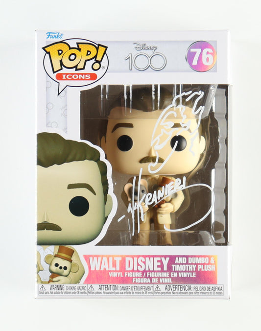 Nik Ranieri Signed (JSA) Walt Disney #76 Funko Pop! Vinyl Figure with Hand-Drawn Character Sketch of Hades - Iconic Disney Animator