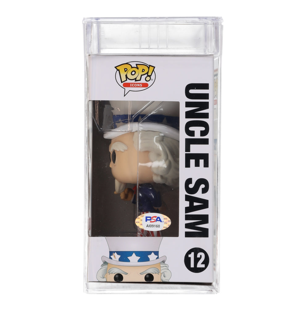 Hershel Williams Signed (PSA) "American History" Uncle Sam #12 Funko Pop Vinyl Figure Inscribed "Medal of Honor" - WWII Medal of Honor Recipient