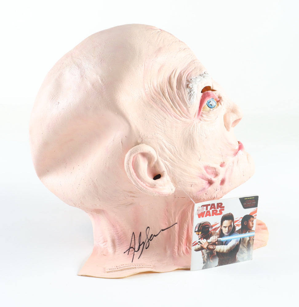 Andy Serkis Signed (Beckett) "Star Wars" Supreme Leader Snoke Mask