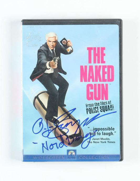 O. J. Simpson Signed (PSA) "The Naked Gun" DVD Case Inscribed "Nordberg" - Fred Nordberg