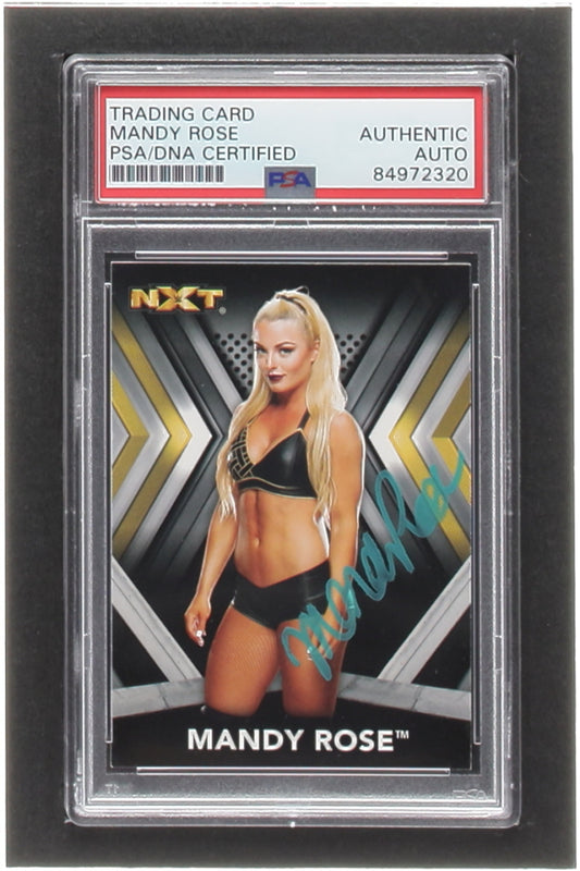 Mandy Rose Signed 2017 Topps WWE NXT #17 (PSA)