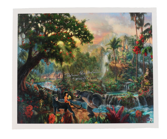 Bruce Reitherman Signed "The Jungle Book" 20x24 Print On Canvas Inscribed "Mowgli" (Beckett)