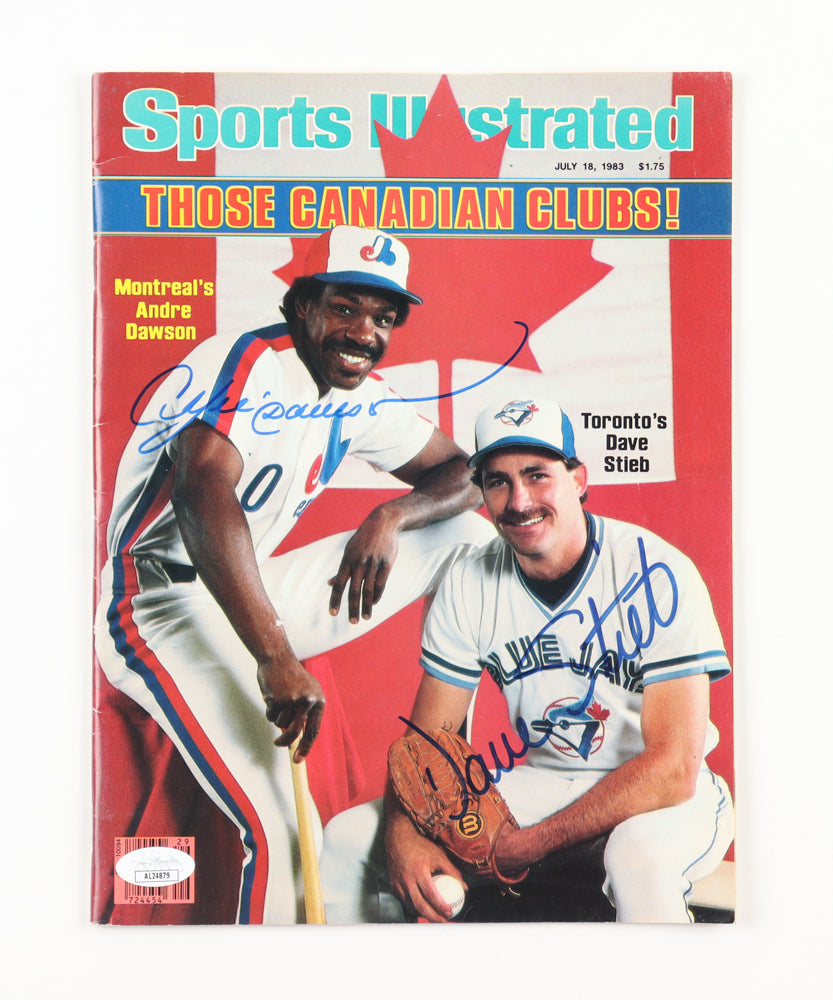 Andre Dawson & Dave Stieb Signed (JSA) 1983 "Sports Illustrated" Magazine