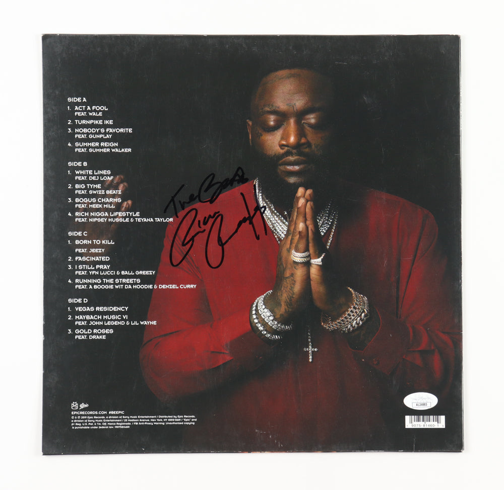 Rick Ross Signed (JSA) "Port of Miami 2" Vinyl Record Album Sleeve Inscribed "The Best"