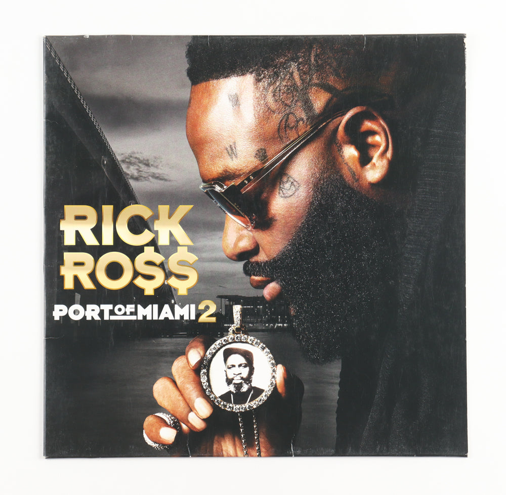 Rick Ross Signed (JSA) "Port of Miami 2" Vinyl Record Album Sleeve Inscribed "The Best"