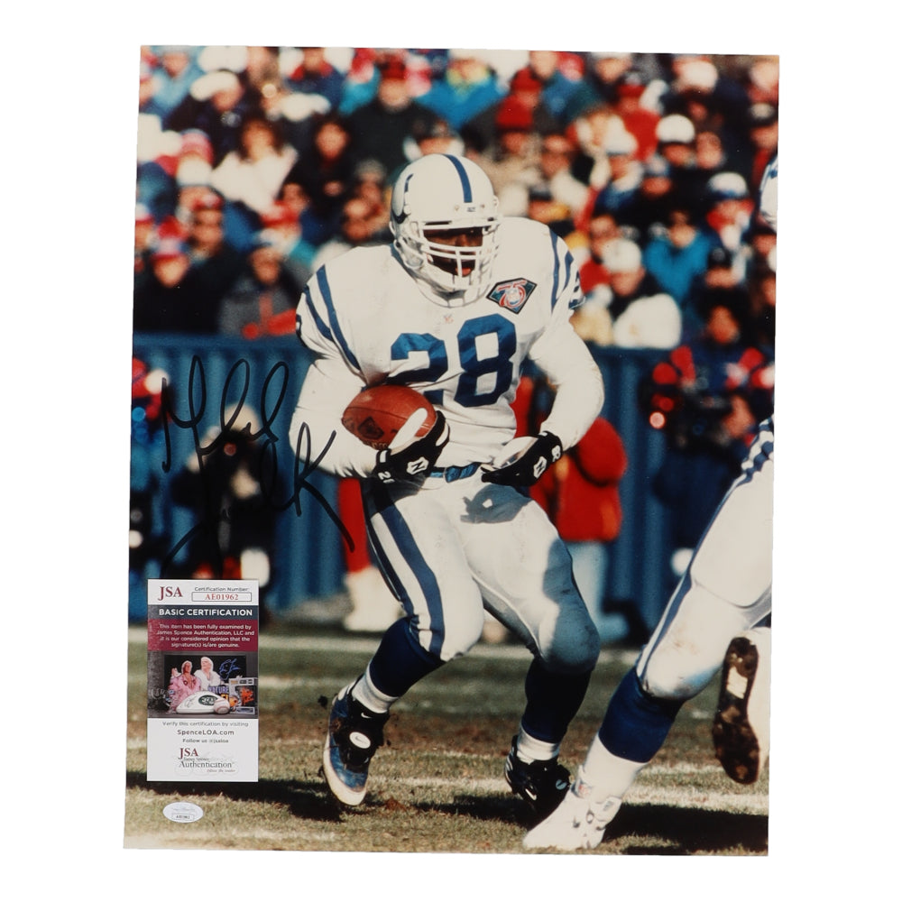 Marshall Faulk Signed Colts 16x20 Photo (JSA)