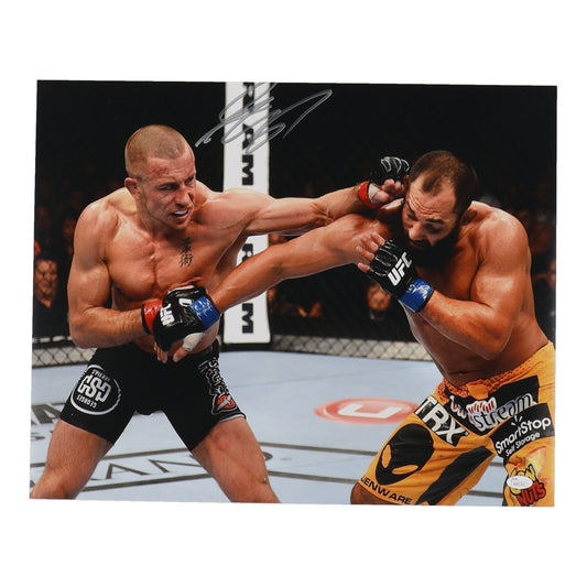 Georges St-Pierre Signed (JSA) UFC 16x20 Photo