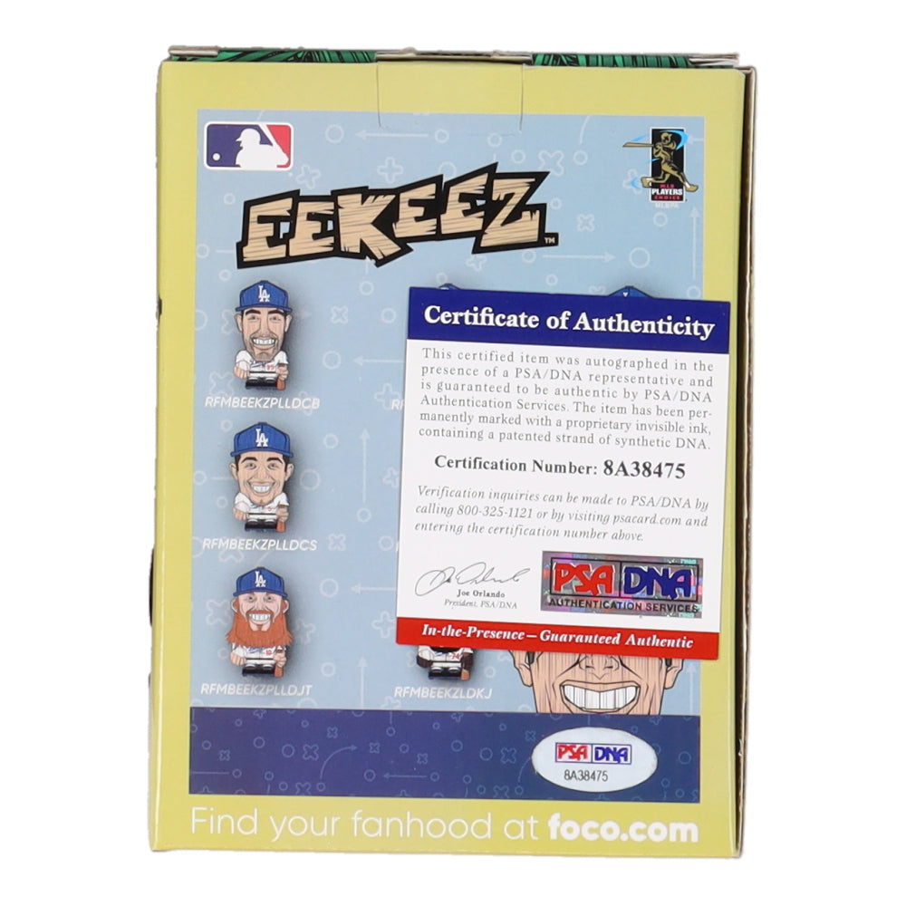 Alex Wood Signed Dodgers Eekeez Figure with Original Packaging (PSA)