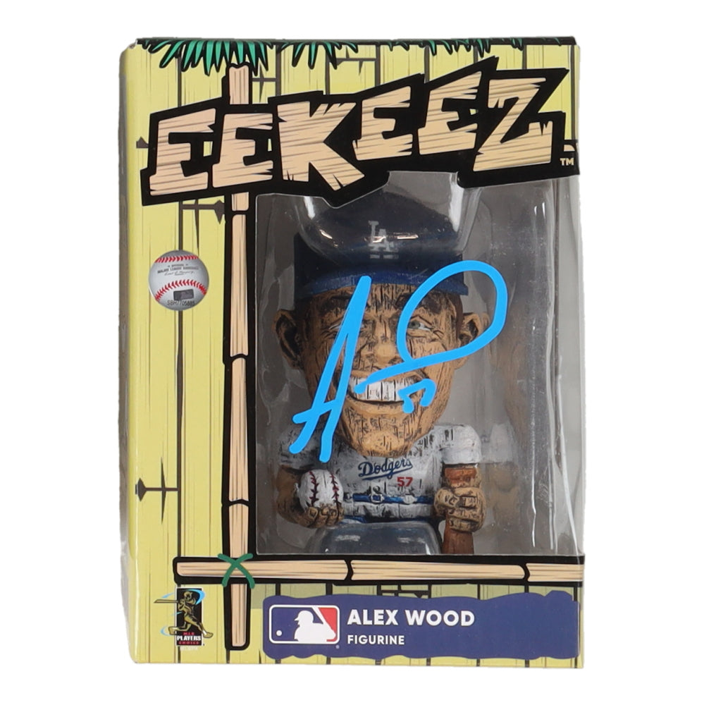 Alex Wood Signed Dodgers Eekeez Figure with Original Packaging (PSA)