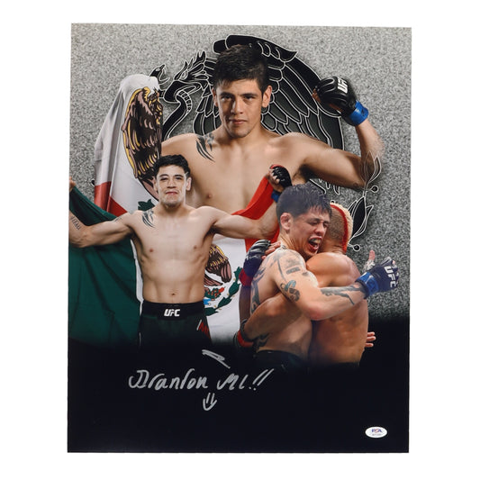 Brandon Moreno Signed UFC 16x20 Photo (PSA)