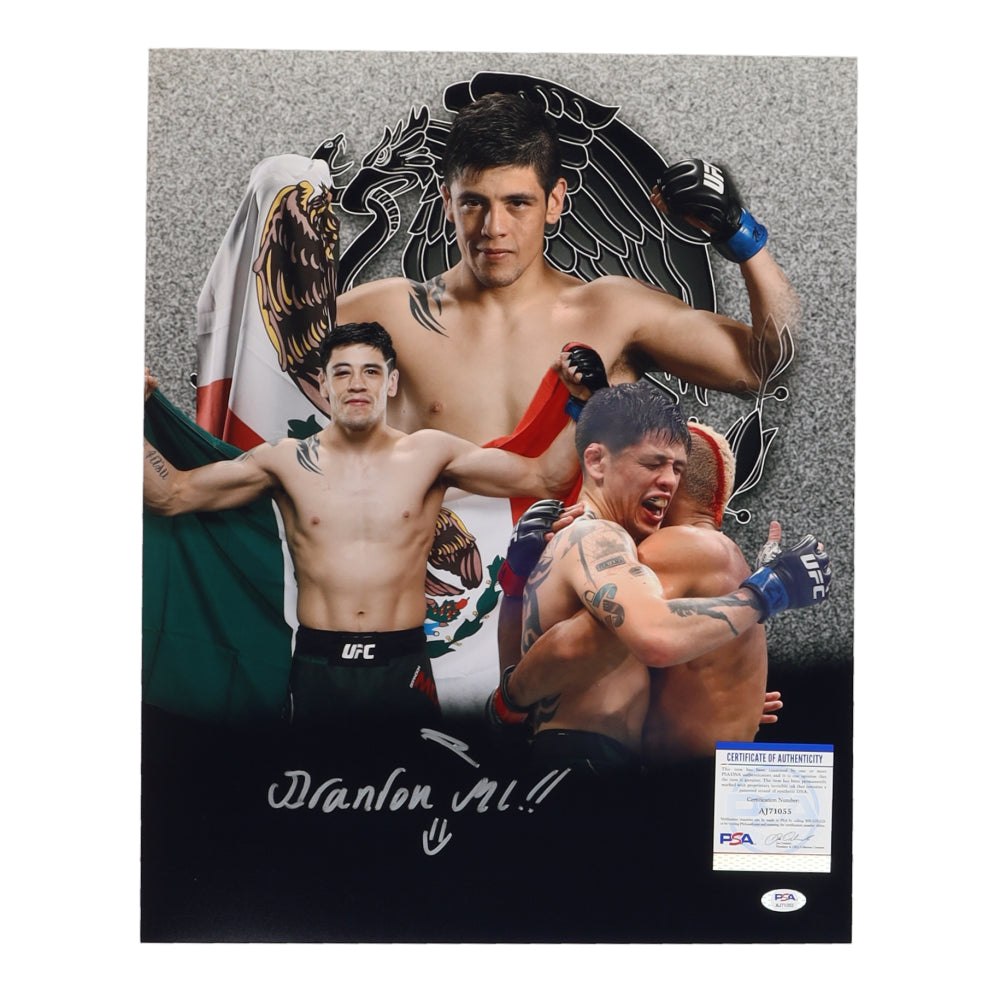 Brandon Moreno Signed UFC 16x20 Photo (PSA)