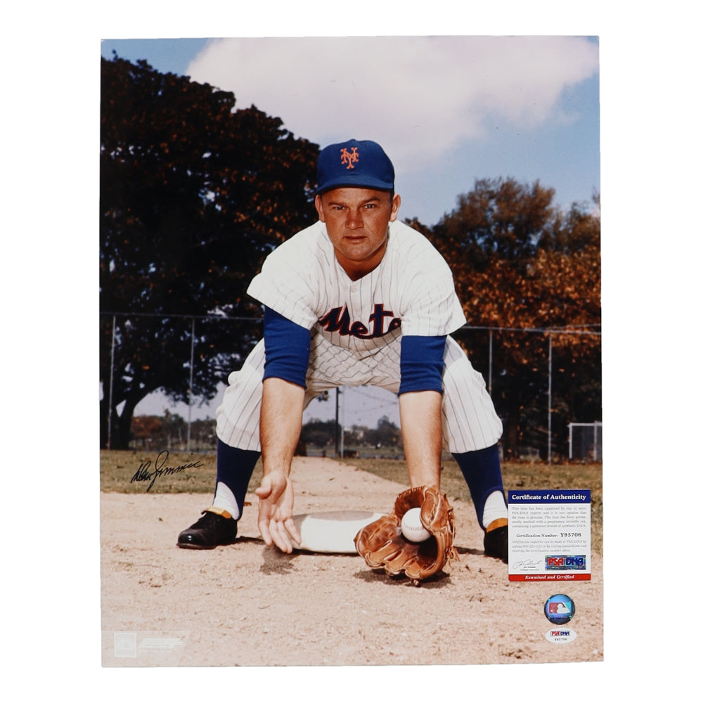 Don Zimmer Signed Mets 16x20 Photo (PSA)