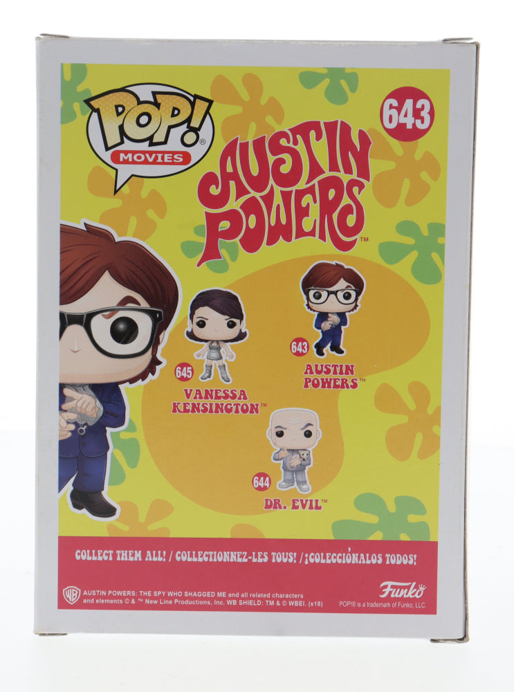 Jay Roach Signed (Beckett) "Austin Powers" #643 Austin Powers Funko Pop Vinyl Figure - Director