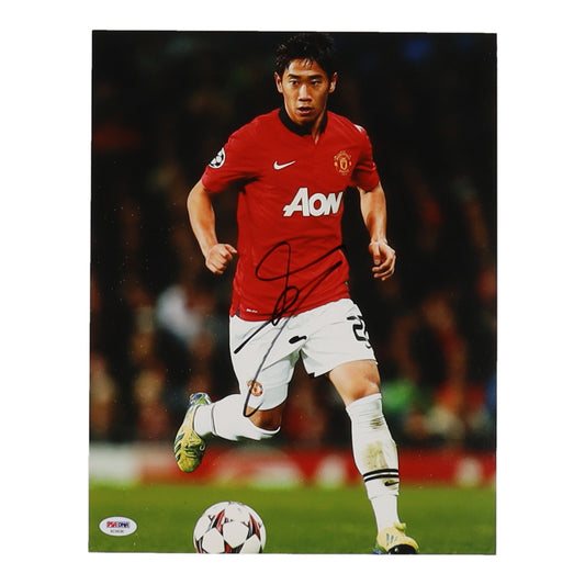 Shinji Kagawa Signed (PSA) Manchester United F.C. 11x14 Photo