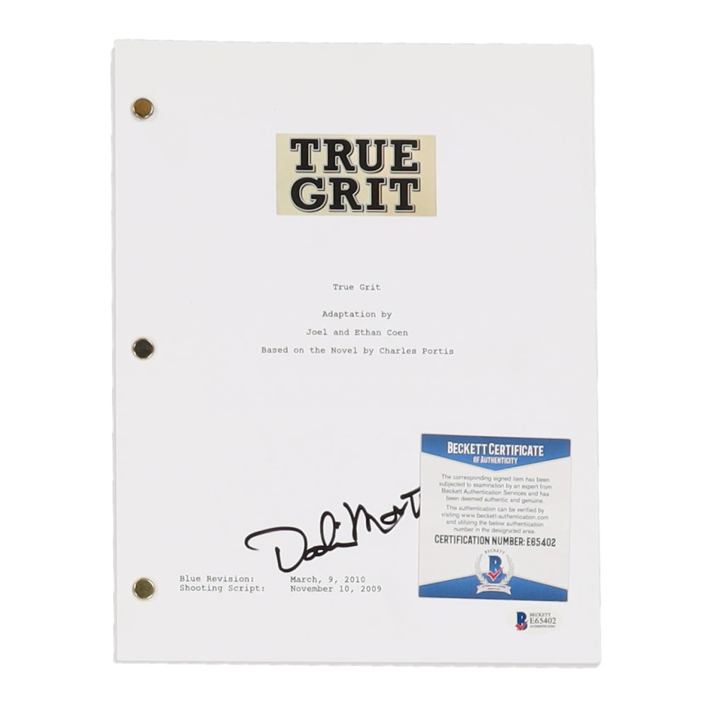 Dakin Matthews Signed (Beckett) "True Grit" Replica Film Script