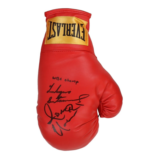 Abner Mares & Leo Santa Cruz Signed Everlast Boxing Glove Inscribed "WBC Champ" (PSA)