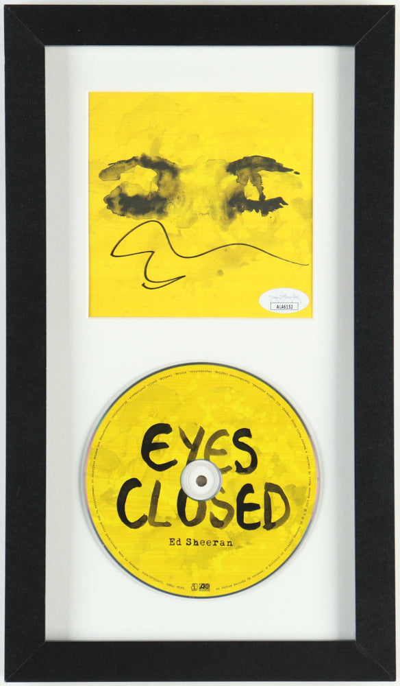 Ed Sheeran Signed "Eyes Closed" Custom Framed CD Display (JSA)